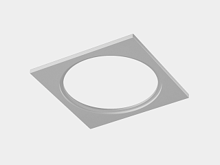 Рамка для серии COMBO 4, квадратная, белая, COMBO-4S1-WH