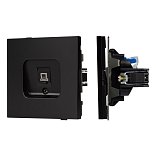 Механизм компьютерной розетки SCT-TENDO-MPC1-PL-BK (RJ-45, CAT6) (Arlight, -)