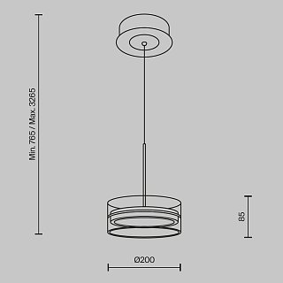 Подвесной светильник Dress code 3000К 14Вт