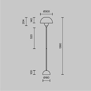 Напольный светильник (торшер) Memory E14х1