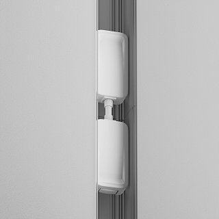 Коннектор питания прямой Radity встраиваемый белый