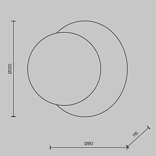 Настенный светильник (бра) Ambre 3000К 3Вт