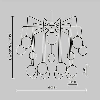 Подвесной светильник Branch G9х16