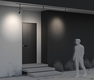 Уличный трековый светильник Focus Led Elasity IP 3000К 8Вт 55° черный