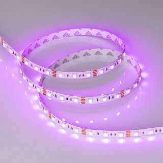 Светодиодная лента RT-B60-10mm 12V RGB (14.4 W/m, IP20, 5060, 5m) (Arlight, Открытый)