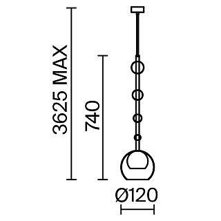Подвесной светильник Ros GU10х1