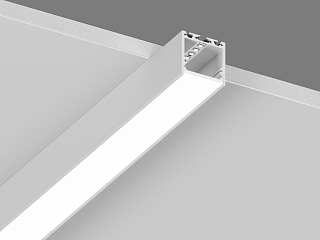 Подвесной/накладной алюминиевый профиль Design LED LS3535, 2500 мм, белый, LS.3535-W-R