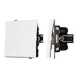 Механизм выключателя одноклавишный проходной SWT-TENDO-MKP1-PL-WH (230V, 10A) (Arlight, -)