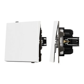 Механизм выключателя одноклавишный проходной SWT-TENDO-MKP1-PL-WH (230V, 10A) (Arlight, -)