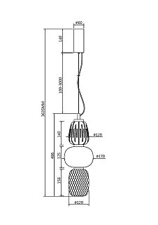 Подвесной светильник Pattern 3000К 28Вт