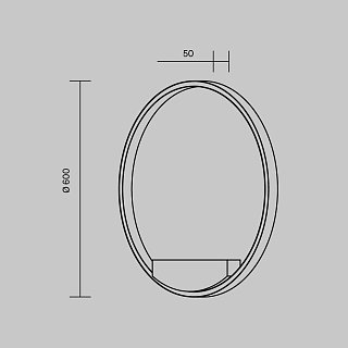 Настенный светильник (бра) Rim 3000-4000К 35Вт