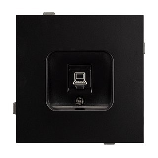 Механизм компьютерной розетки SCT-TENDO-MPC1-PL-BK (RJ-45, CAT6) (Arlight, -)