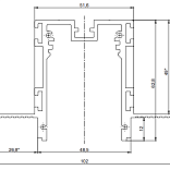 Трек SY низковольтный встраиваемый, белый SY-601201-RC-2-WH, 2м , SY-601201-RC-2-WH