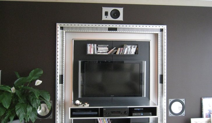 Скрытая подсветка домашнего кинотеатра светодиодной лентой Arlight