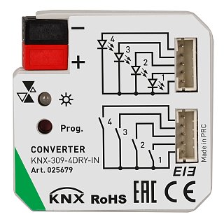 INTELLIGENT ARLIGHT Конвертер KNX-309-4DRY-IN (BUS) (IARL, IP20 Пластик, 2 года)