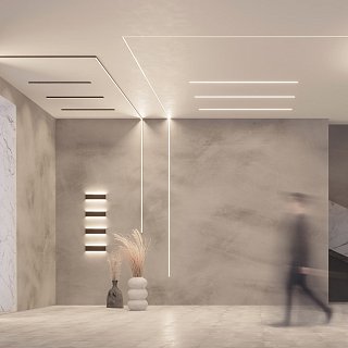 Профиль SL-LINE-25100-DUAL-2500 BLACK (Arlight, Алюминий)