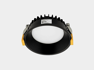 Светильник светодиодный диммируемый потолочный встраиваемый , серия WL-BQ, Черный, 9Вт, IP44, Теплый белый (3000К), BQ009109-BL-WW