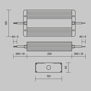 Источник напряжения 48В 400Вт IP67 PSL008