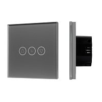 Светорегулятор сенсорный с Zigbee управлением SWT-OMALI-SD3-ZB-GR (250V, 500W) (Arlight, Стекло)