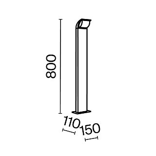 Ландшафтный светильник Stock 3000K 7Вт IP 65