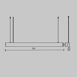 Подвесной светильник Basis 2700K-6000K 36Вт 100°