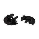 Заглушка для MIC-FS-R черная с отверстием (Arlight, Пластик)