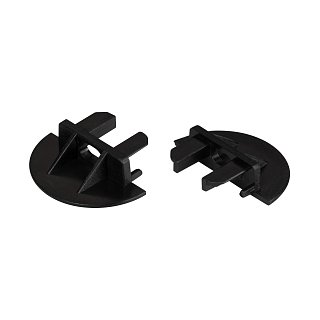 Заглушка для MIC-FS-R черная с отверстием (Arlight, Пластик)