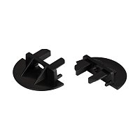 Заглушка для MIC-FS-R черная с отверстием (Arlight, Пластик)