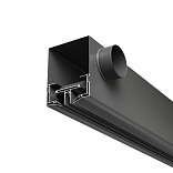 Диффузор с отражателем, линейный, для натяжного потолка, черный, с шинопроводом Exility, КСД тип 1