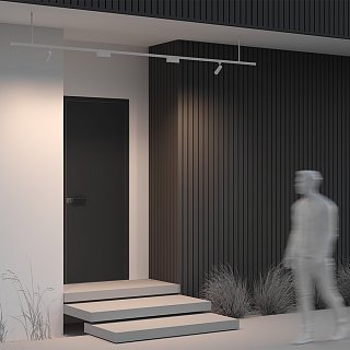 Жесткий подвес для уличной трековой системы Elasity IP