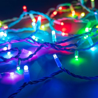 Светодиодная гирлянда ARD-STRING-PRO-10000-WHITE-100LED-LIVE RGB-DMX (24V, 10W) (Ardecoled, IP65)