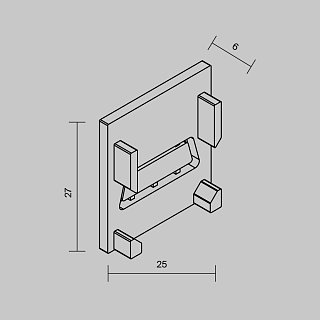 Комплект заглушек для алюминиевого профиля Exility IP
