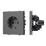 Механизм электрической розетки SCT-NOBE-MEU1-SFPL-GR (230V, 16A) (Arlight, -)