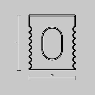 Комплект заглушек (для профиля 08×09) 10 шт., ALM-0809-B-EC 642017