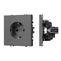 Механизм электрической розетки SCT-NOBE-MEU1-SFPL-GR (230V, 16A) (Arlight, -)