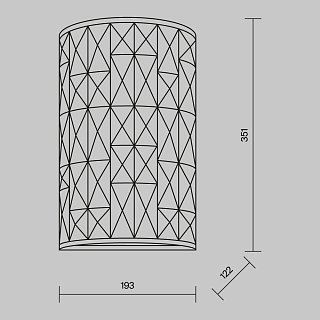 Настенный светильник (бра) Gelid E27х2 60Вт