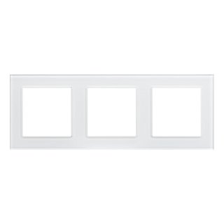 Рамка стеклянная FRM-GLARE-GS-3-WH (Arlight, -)