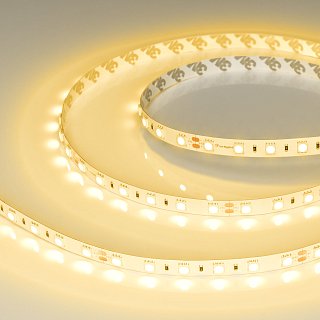 Светодиодная лента RT-B60-10mm 24V Yellow (14.4 W/m, IP20, 5060, 5m) (Arlight, 14.4 Вт/м, IP20)