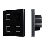 INTELLIGENT ARLIGHT Сенсорная панель DALI-301-11-IN Black (BUS/24V, Backlight) (IARL, IP20 Пластик, 5 лет)