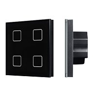 INTELLIGENT ARLIGHT Сенсорная панель DALI-301-11-IN Black (BUS/24V, Backlight) (IARL, IP20 Пластик, 5 лет)