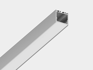 Подвесной/накладной алюминиевый профиль Design LED LS3535, 2500 мм, анодированный, LS.3535-R