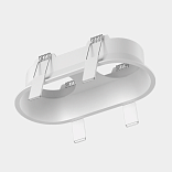 Корпус светильника потолочный встраиваемый  наклонный, Белый, IP20, COMBO-50-WH