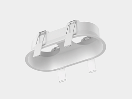 Корпус светильника потолочный встраиваемый  наклонный, Белый, IP20, COMBO-50-WH