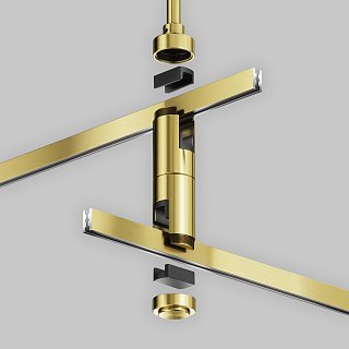 Крепление потолочное Long двойное 700мм Flarity латунь