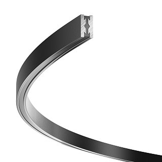 Шинопровод круглый из полукругов 1500мм Flarity черный