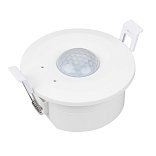 INTELLIGENT ARLIGHT Датчик движения SMART-0-10V-1001-14-62-IN White (230V, 1x4A, Relay, PIR, 2.4G) (IARL, IP20 Пластик, 5 лет)