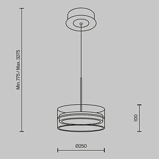 Подвесной светильник Dress code 3000К 18Вт