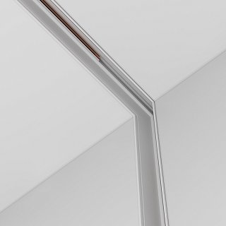 Коннектор угловой внутренний Exility встраиваемый под ГКЛ 9,5мм, белый