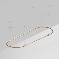 Основание ART-APRIORI-OVAL-HANG-3000x1000 (GD) (Arlight, IP20 Металл, 3 года)