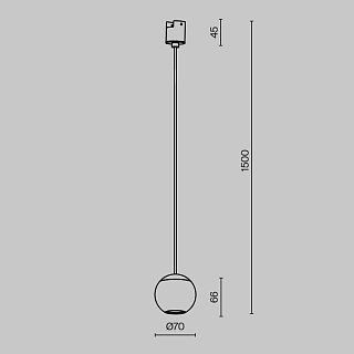 Трековый светильник Sfera Elasity 3000K 8Вт 36°